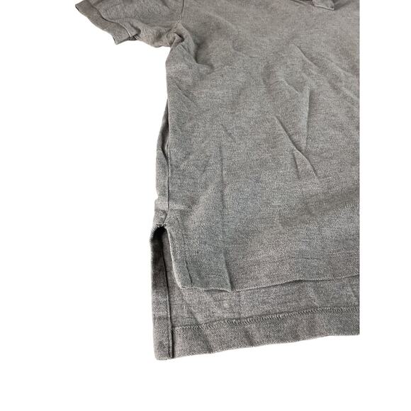 Polo Ralph Lauren Mens L Classic Polo Shirt Short Sleeve Light Gray Navy Logo - Picture 5 of 7